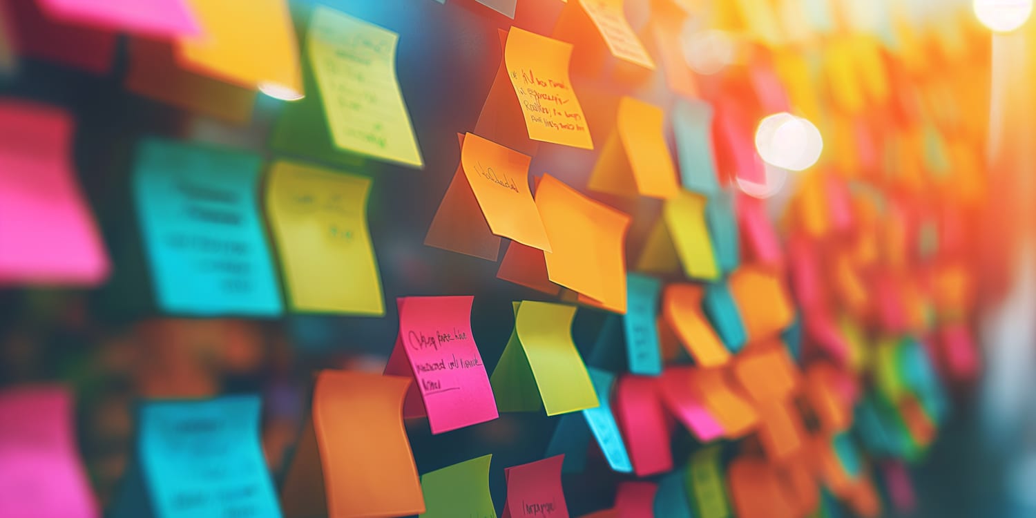 sticky notes detail