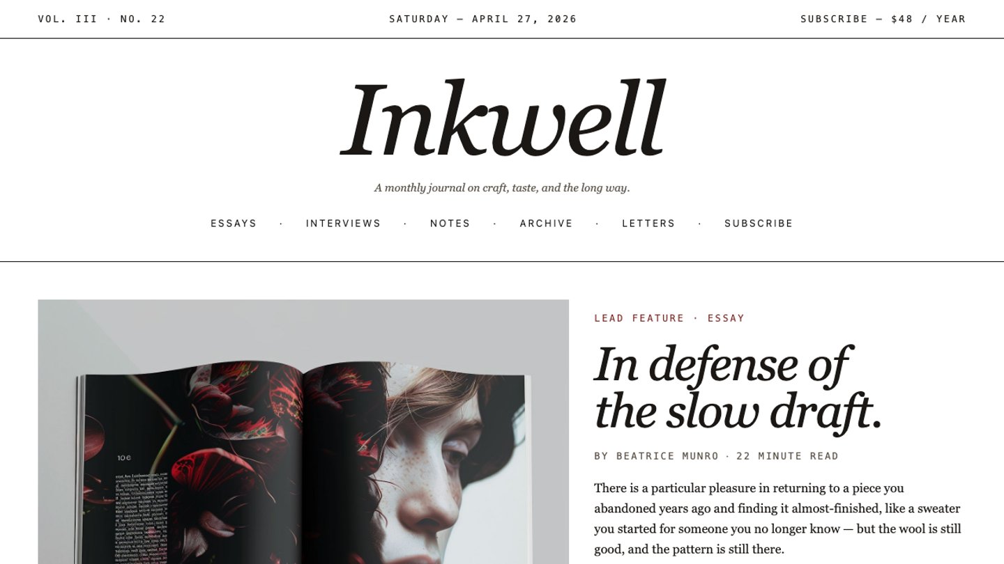 Inkwell—Editorial Blog preview