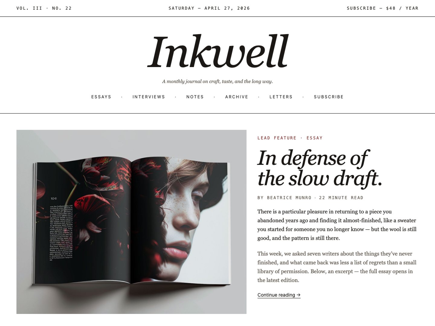 Inkwell—Editorial Blog preview