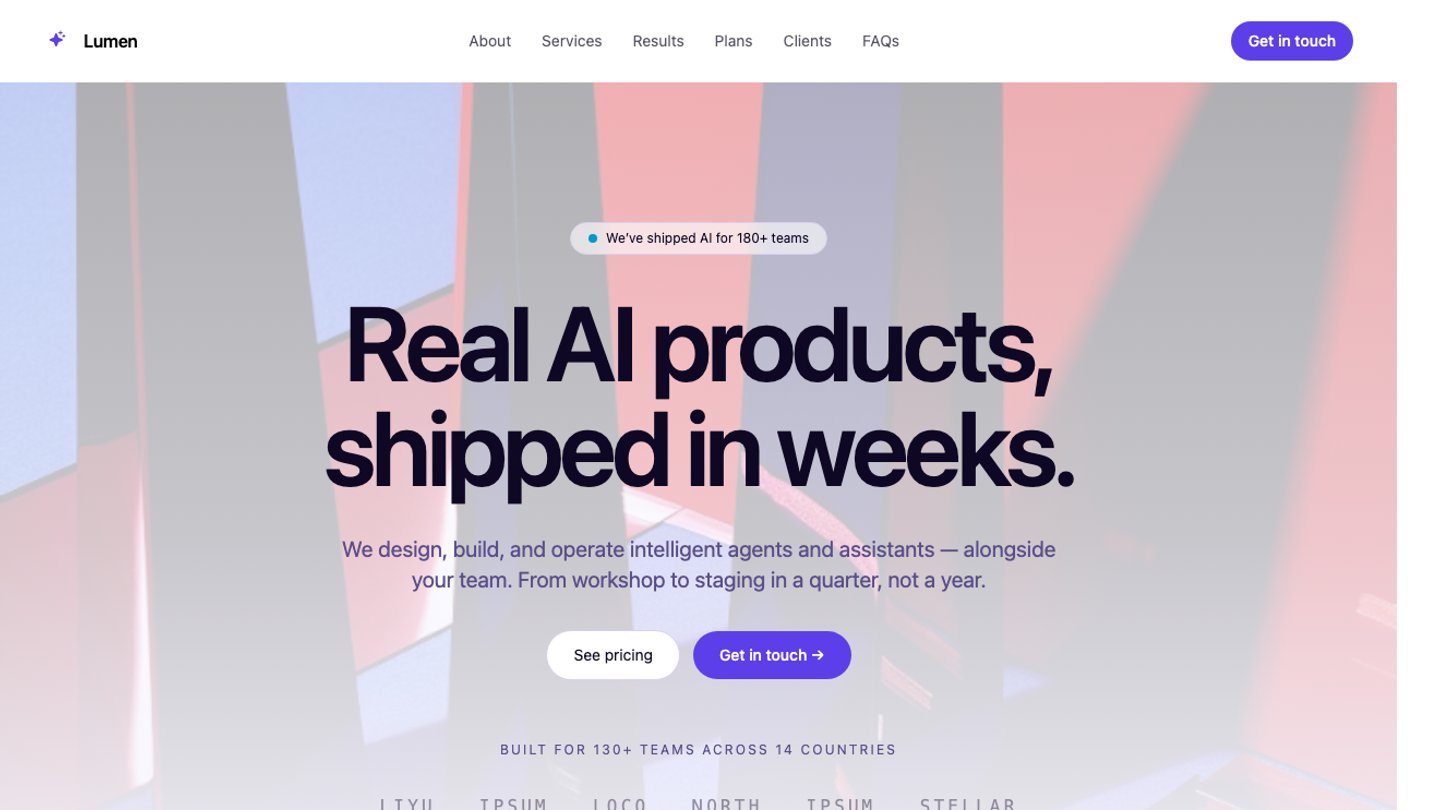 Lumen—AI Studio preview