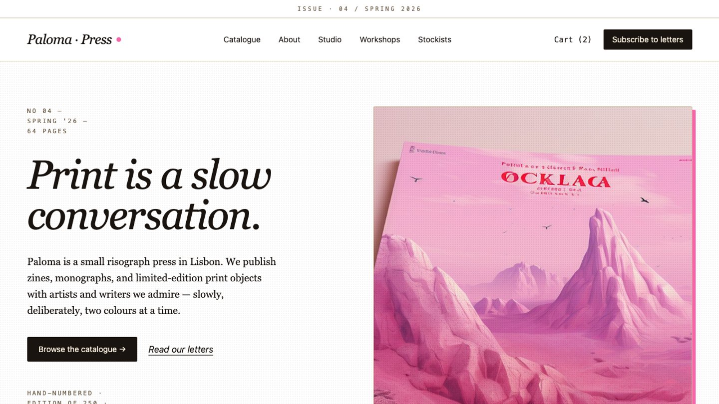 Paloma Press — Risograph Studio preview