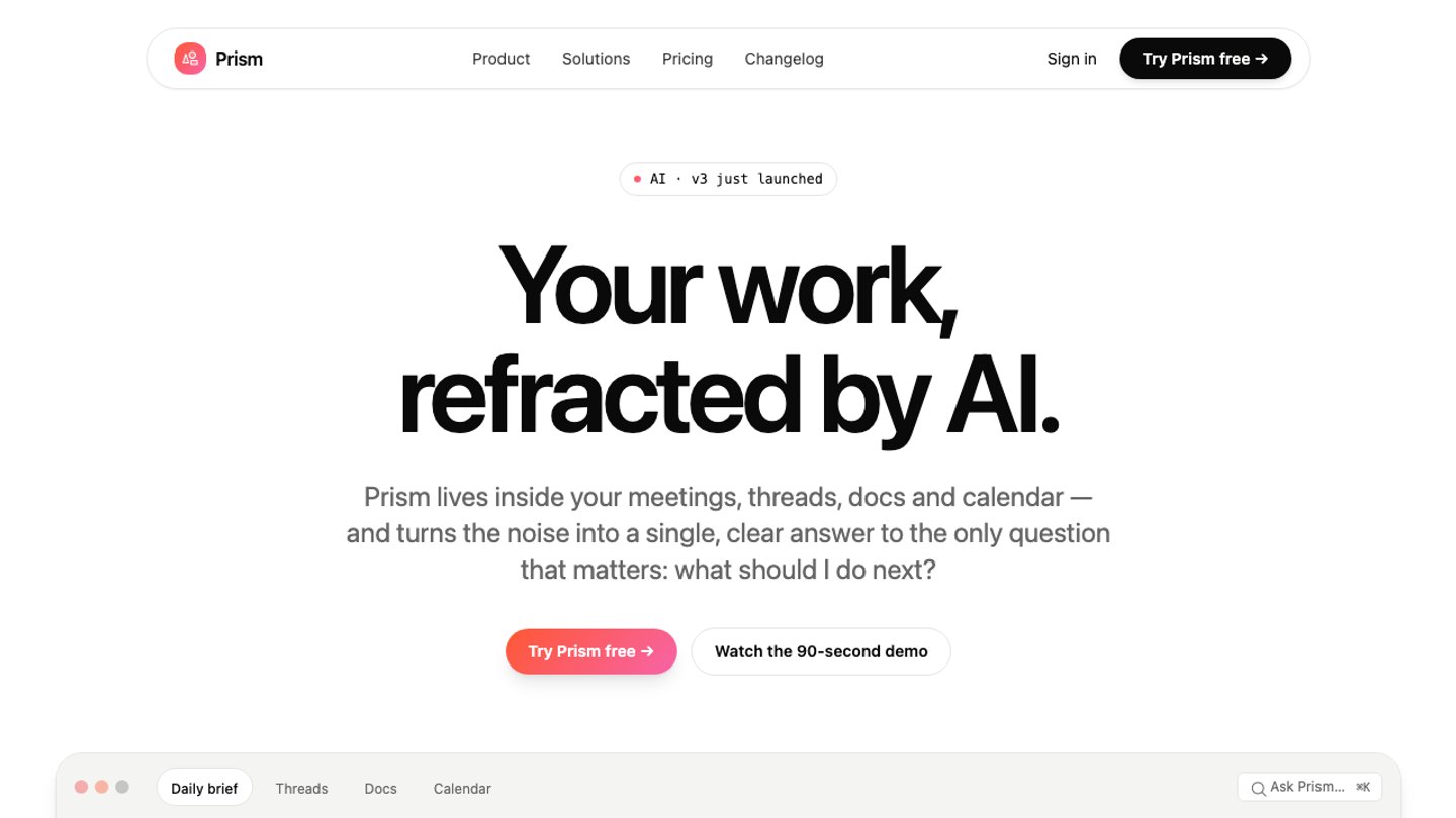 Prism — AI Productivity Suite preview